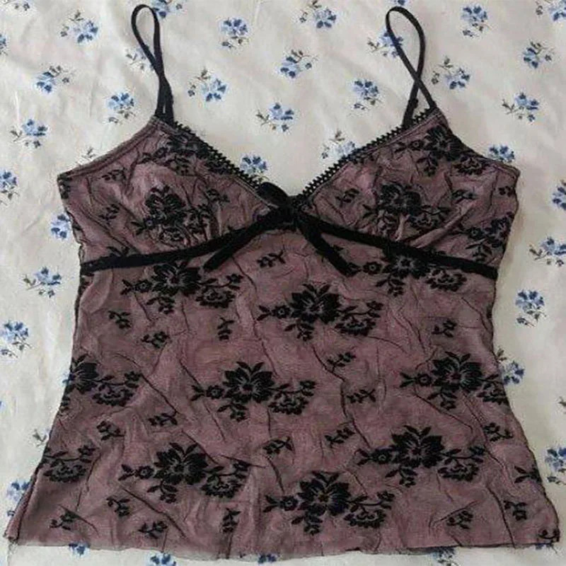 Y2K Goth Grunge Punk White Lace Patchwork Sexy Top Women Summer Solid Ruched Backless Sleeveless Tank Top Streetwear Y2K Clothes 250704