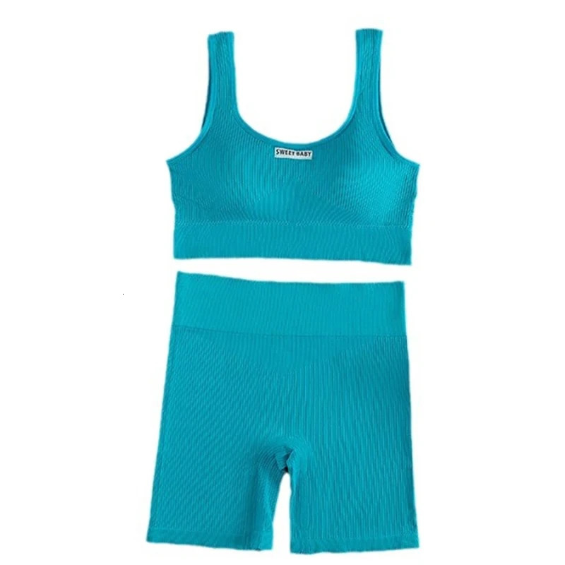 Women Seamless Yoga Set Fitness Workout Suits Sport Bra High Waist Leggings Sexy Deep-V Gym Clothing Sportswear 250704
