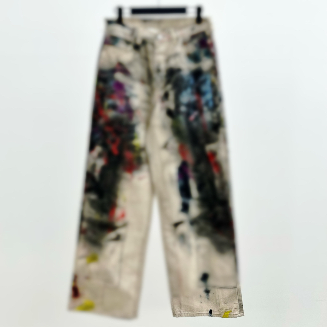 25FW paris italy 3d black blue jeans double side Casual Street Fashion Pockets Warm Men Women Couple Outwear free ship A0630