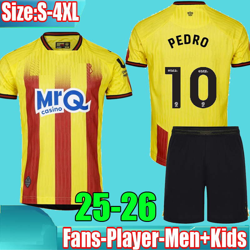 Size S-4XL Watfords afc Albions 25 26 Soccer Jerseys home away 2025 Football Shirt Uniforms Men Kids Kits