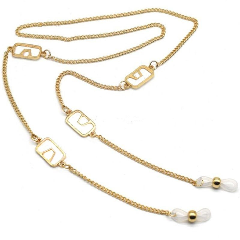 Luxry Multi-Desg Fashion Sunglasses Chain Metal gold silver gungray color Eyeglasses String Accessories rope lanyord Silica-Gel Loop Anti-Slip Holder Cords