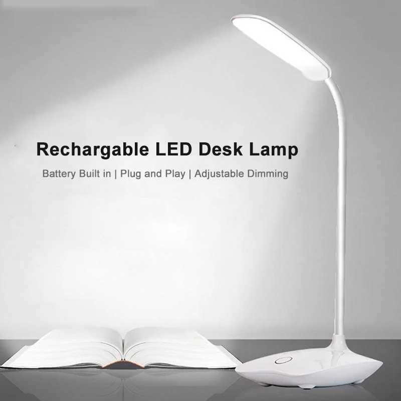LED Desk Lamp Table Lamp Folding Eye Protection Reading Light Dimmable Touch Switch Type-C Rechargeable Battery XJ250703
