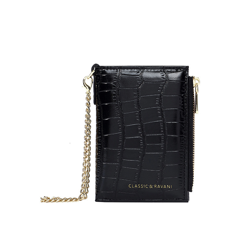 Free Shipping Designer Bag Women's Wallet Short Crocodile Pattern Card Holder Spring Women's High-end Wallet Zipper Coin Purse Wholesale