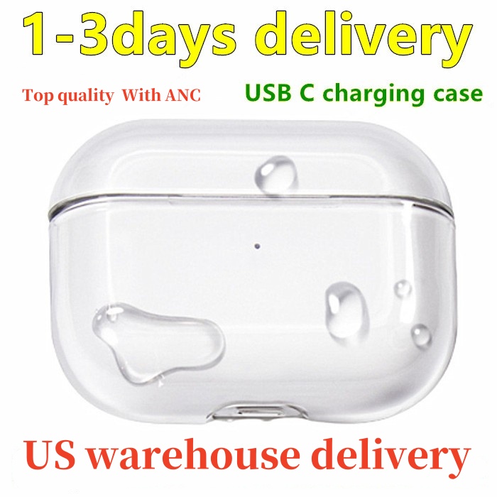 For Airpods pro 2 air pods 4 3 5 Earphones Max Headphones airpod 4 Bluetooth Headphone Accessories Solid Silicone Protective Cover Wireless Charging Shockproof Case