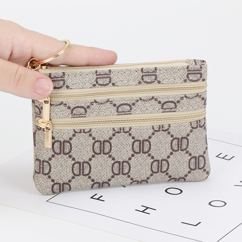 wallet designer woman high quality Women's Mini Zipper Coin Purse Key Holder Compact Wallet Small Change Pouch Fashion Simple Design Free Shippin
