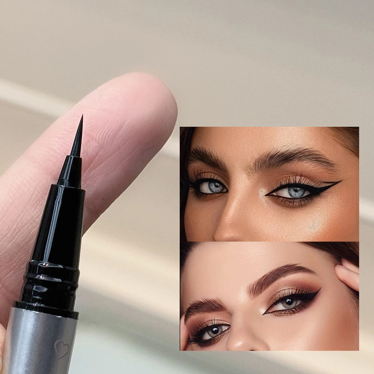0.01mm ultra-fine precision waterproof liquid eyeliner black quick-drying anti-smudge anti-sweat long-lasting eye-slimming 250704