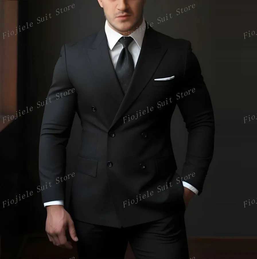 Dark Purple Mens Formal Occasions Business Party Prom Suit Groom Groomsman Wedding Men Tuxedos 2 Piece Set Jacket Pants X250704