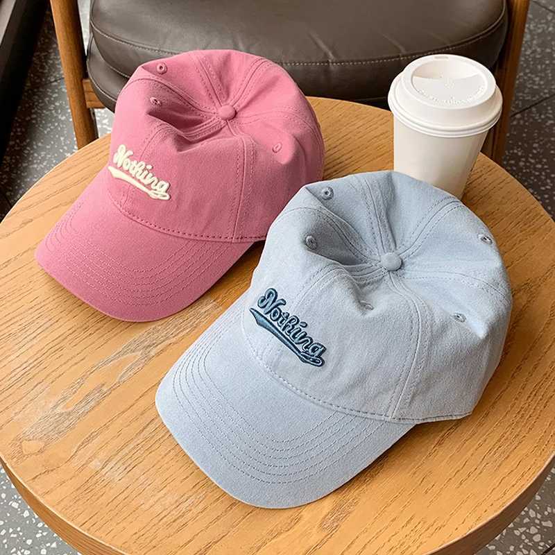 RICYGVM Letter Embroidery Baseball Hat For Wen Men Fashion Duck Tongue Cap Outdoor Sunshade Peaked Caps Solid Color Visors X250704
