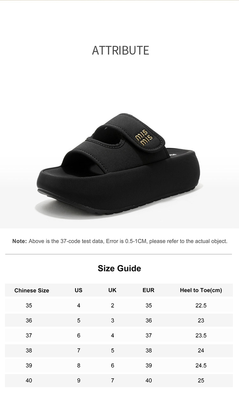 Mulinsen 2025 new thick-soled slippers for women to wear as outdoor shoes in summer with a sense of stepping on shit Velcro beach sandals