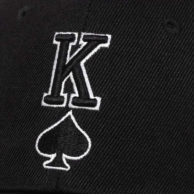 Spades K Letter Cap Fashion Embroidered Baseball Cap Outdoor Shade Hat Men and Wen All Match Personality Hat X250704