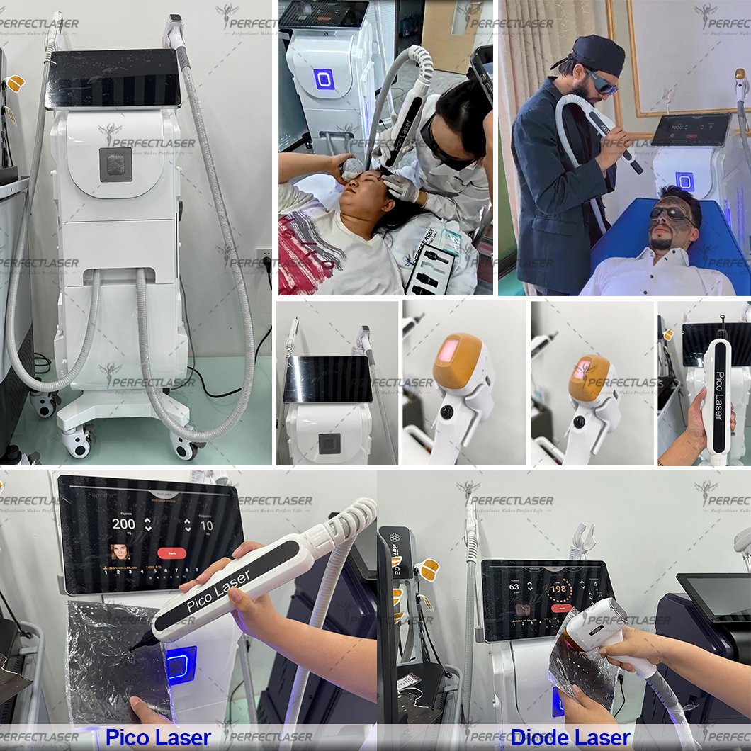 2025 Multi-Functional Diode Laser Beauty Equipment Hair Removal 808 Machine Tattoo Removal Laser Device Picosecond Pigment FDA CE Approved