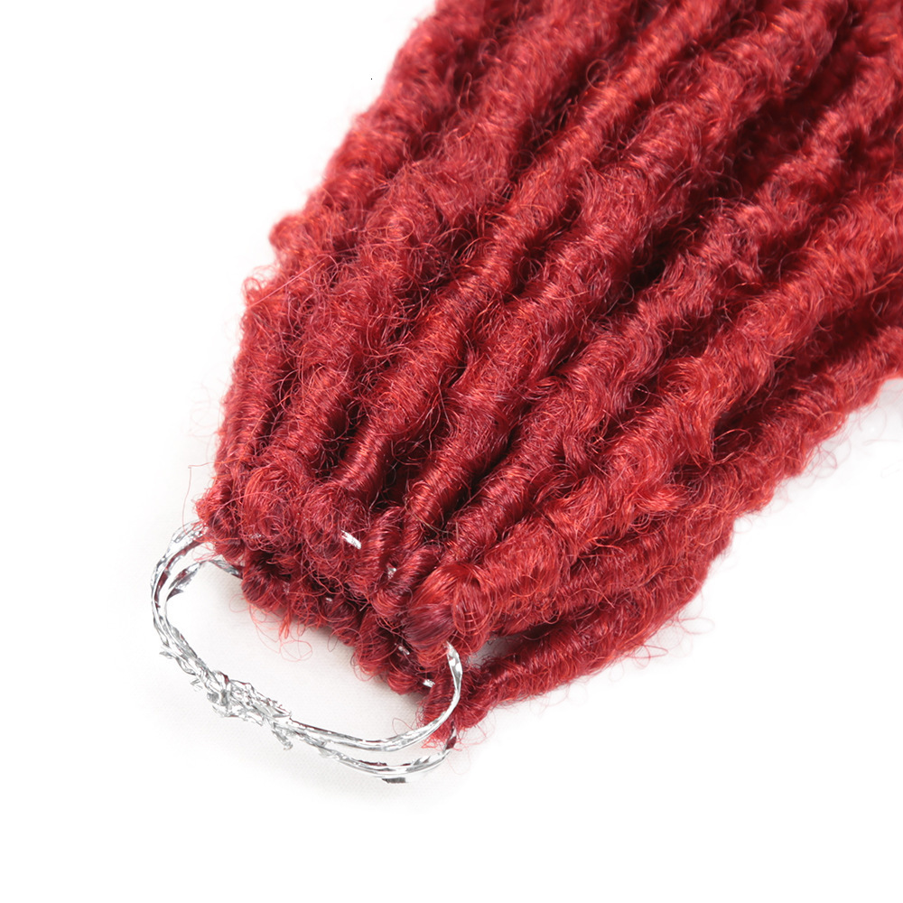Human Hair Bulks Synthetic Dreadlocks Crochet Hair Handmade Dreadlocks Hair Extensions Pure and Ombre Reggae Braiding Hair For Afro Men and Women 2309