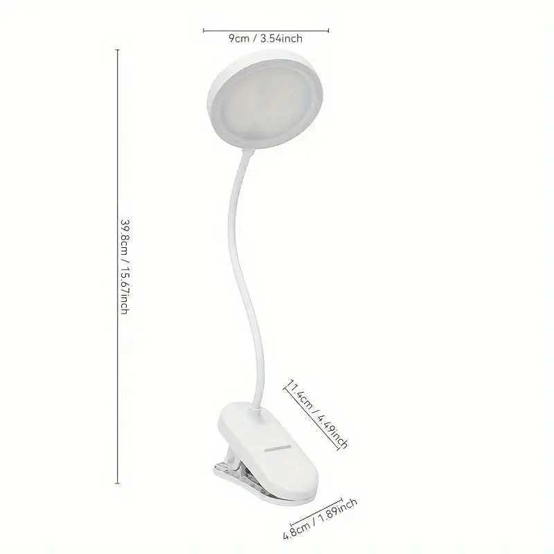 LED Desk Lamp with Touch Control - Rechargeable Adjustabl Eye Protection Reading Lamp Desk Lamp for Students Home Office UseXJ250703