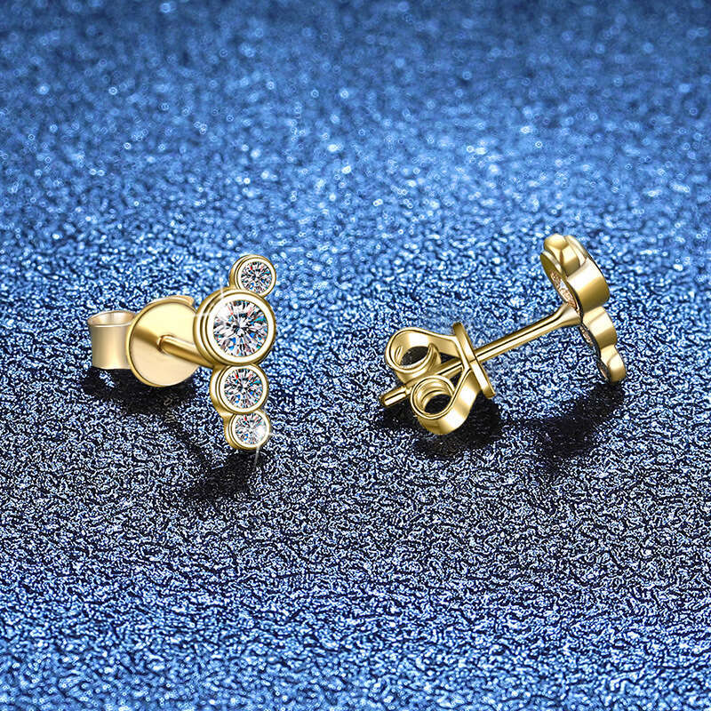 S925 S925terling S925ier INS925 S925tyle JapaneS925e and Korean S925imple 32 caratS925 MoiS925S925anite EarringS925 for Women 26c