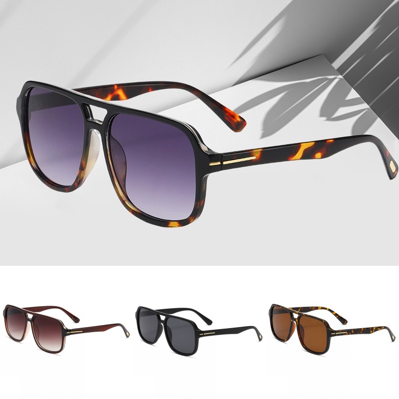 Summer sunglasses designer women retro square sunglasses letters narrow mirror leg mens designer sunglasses high quality brown leopard print lunette zl413