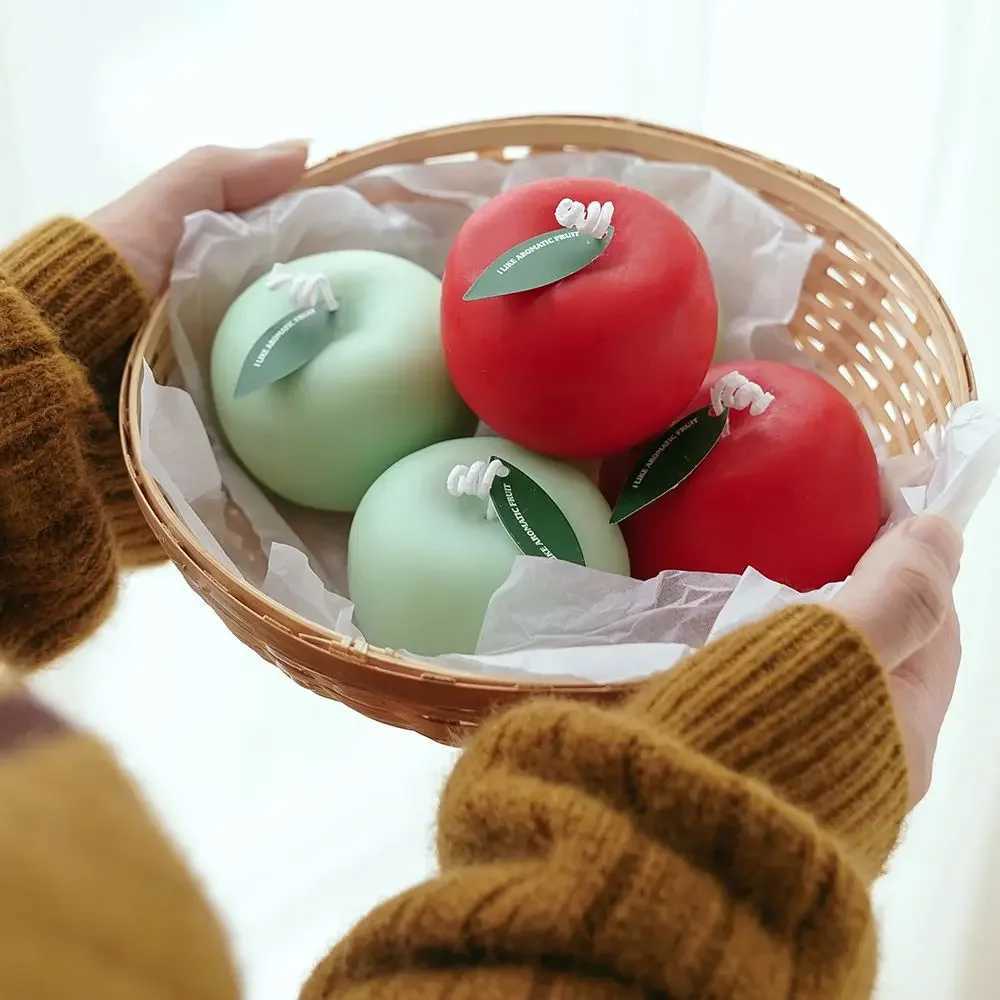 Apple Candle Aromatherapy Gift Box Candle Styling Gift for Teachers Candle Blessings Creative Photography Props Decoration W250704