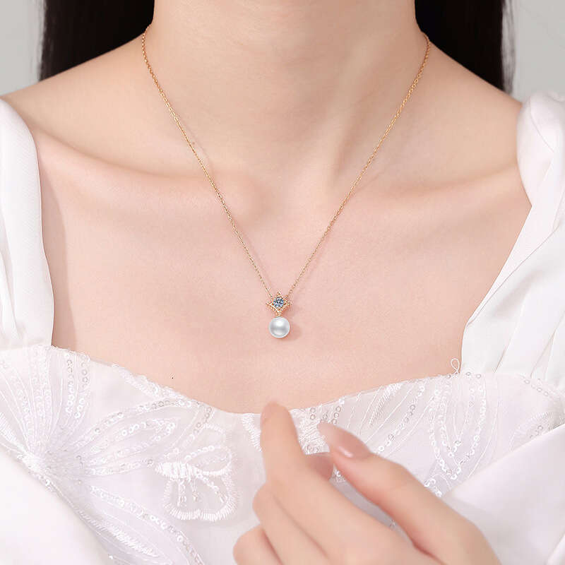 S925 Pure S925ier Natural FreS925hwater Pearl S925trong LuS925ter Round Light VerS925atile 30 PointS925 MoiS925S925anite Necklace 293