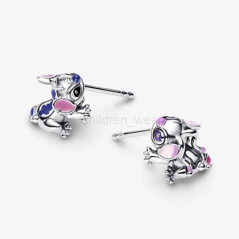 Disney 2025 New Charm Fashion Stitch Series Pendants Earrings Ring Bracelet Original Fit Brand Bead DIY Jewelry Accessories W20250704