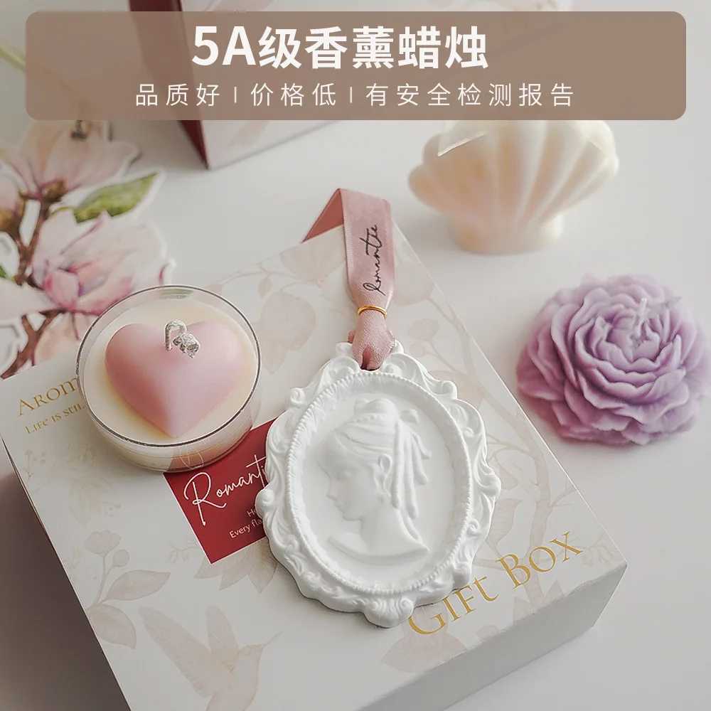 Home Decorative Bear Candles Personalized Guest Gift Candle Gift Box Set for Wedding Valentines Day W250704