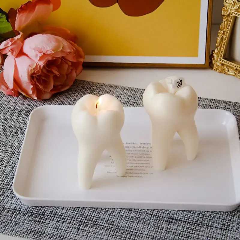 2023 New Creative 4 Aromatherapy Big Teeth Shaped Aromatherapy Candle For Birthday Gift Home Decoration Ornament 1PCS LF202 W250704