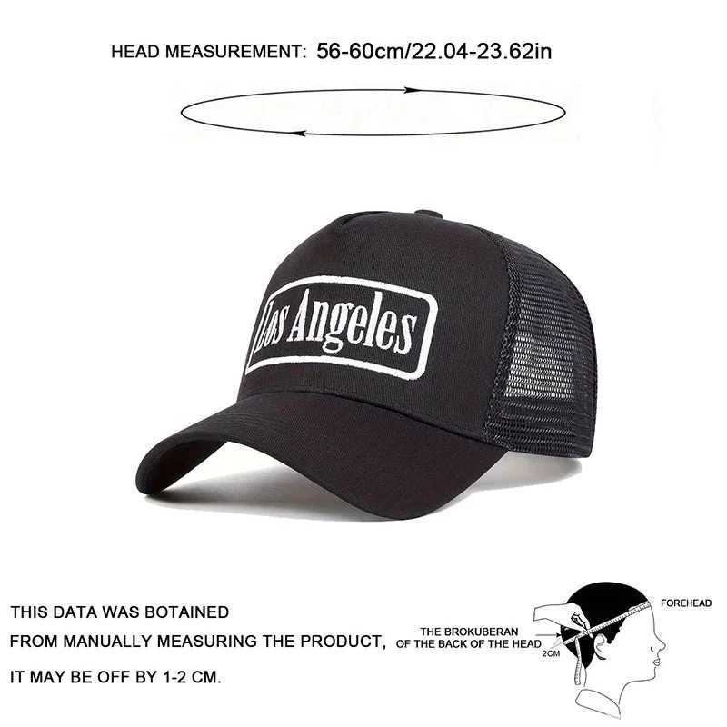 Unisex LOS ANGELES Print Baseball Net Caps Spring and Summer Outdoor Adjustable Casual Hats Sunscreen Hat Sports Cap X250704