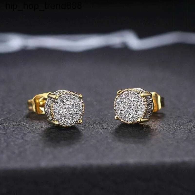 Stud Sier Earrings Vvs moissanite Men Women Hip Hop Rock Rapper Band Dinner Party Designer Jewelry