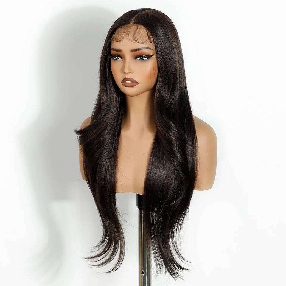FASHION IDOL 28Inch 13X4 Front Synthetic Long Straight Lace For Women Ombre Blonde Wig Heat Resistant Cosplay Wigs