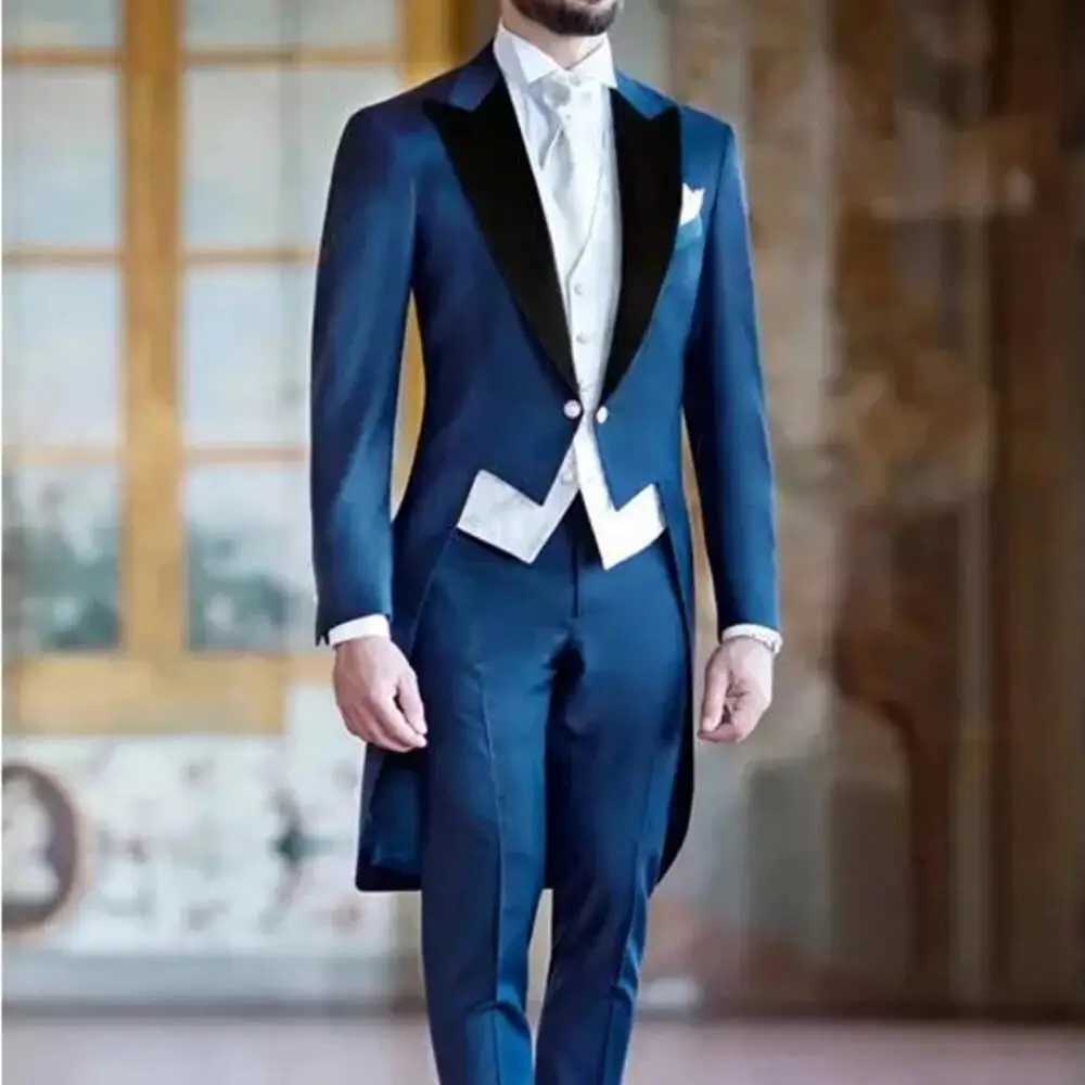 New Slim Fit Men Suits 3 Pieces Blazer+Pants+Vest Handsome Slim Celebrity Wedding Formal Work Causal Tailored Set X250704