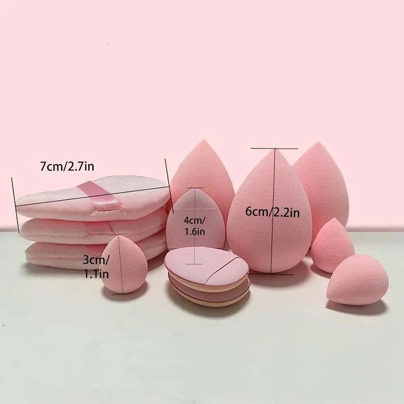 12pcs Soft Cosmetic Puff Foundation Sponges Powder Puff Makeup Sponge Blender Beauty Egg Women Make Up Accessories Beauty Tools 250625