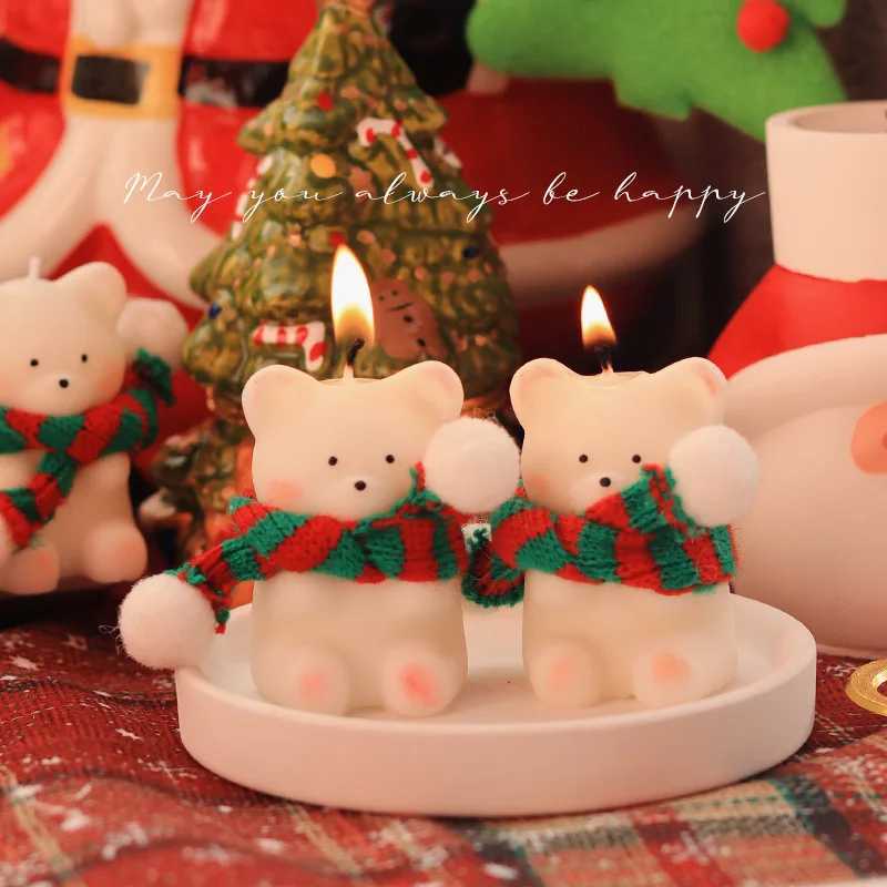 Original Christmas Scented Candles Gift Box Ornament Gift Christmas Eve Christmas Bear Home Atmosphere Souvenir W250704