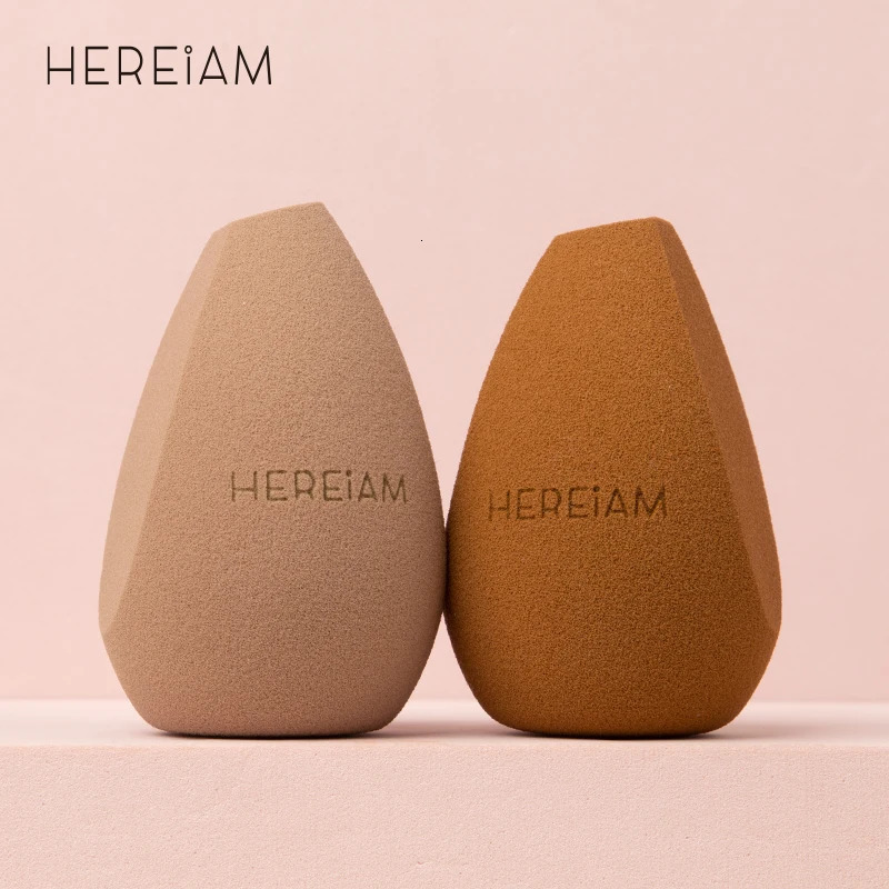 HEREIAM Makeup Sponge Puff With Storage Bag Dry and Wet Professional For Foundation Soft Smooth Beauty Tools Accessories 250625