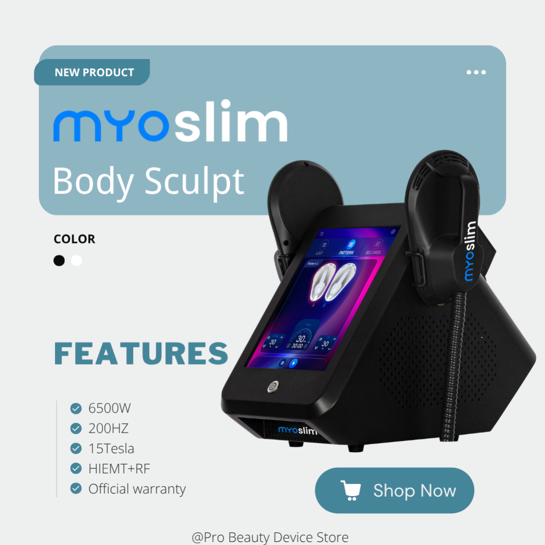 Portable MYOSLIM Latest Professional 6500W Magnetic Stimulation Machine Slimming Nova RF Mini Muscle