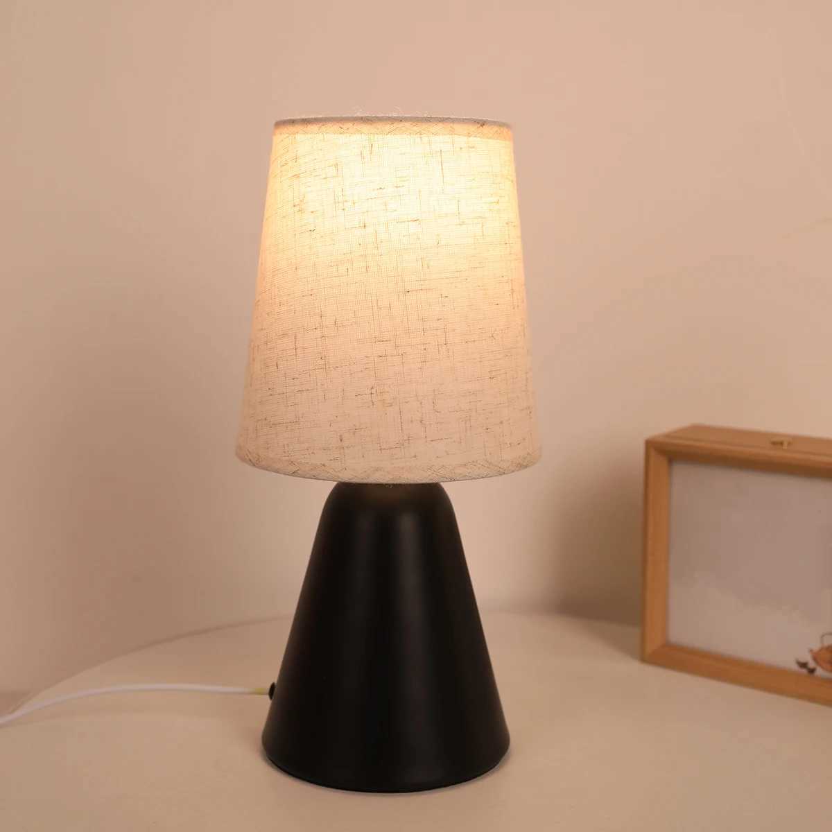 Modern linen art table lamp home decoration atmosphere lamp suitable for bedrooms study roomsXJ250703