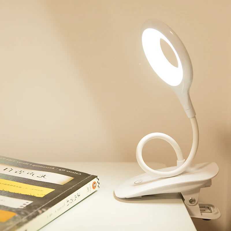 LED Desk Lamp Clip-on Type USB Charging With Built-in Lithium Battery Touch Dimming Student Learning Reading Desk Lamp XJ250703