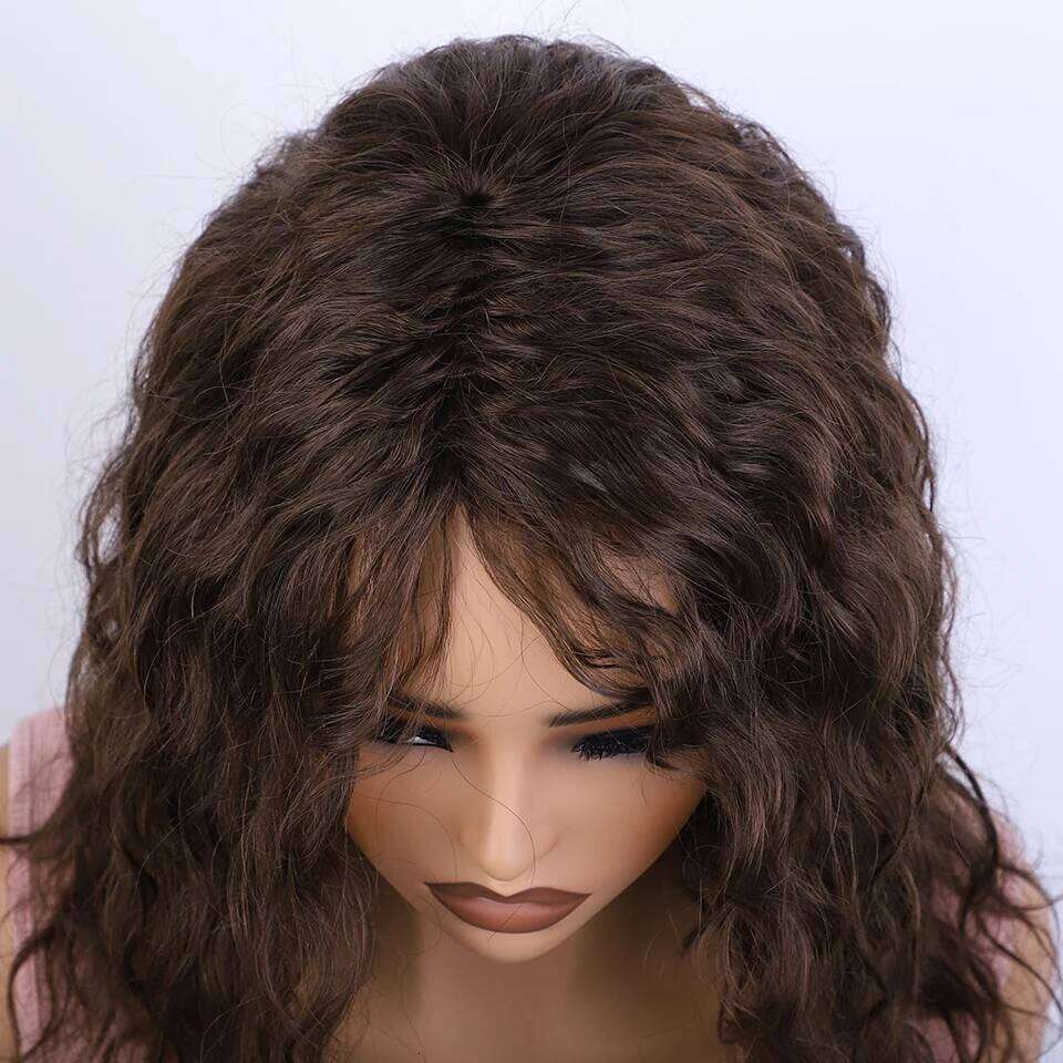 Sleek 33 Human For Women 100% Real Ready To Wear Short Wig 4# Brown Colored Bodywave Hair Wigs