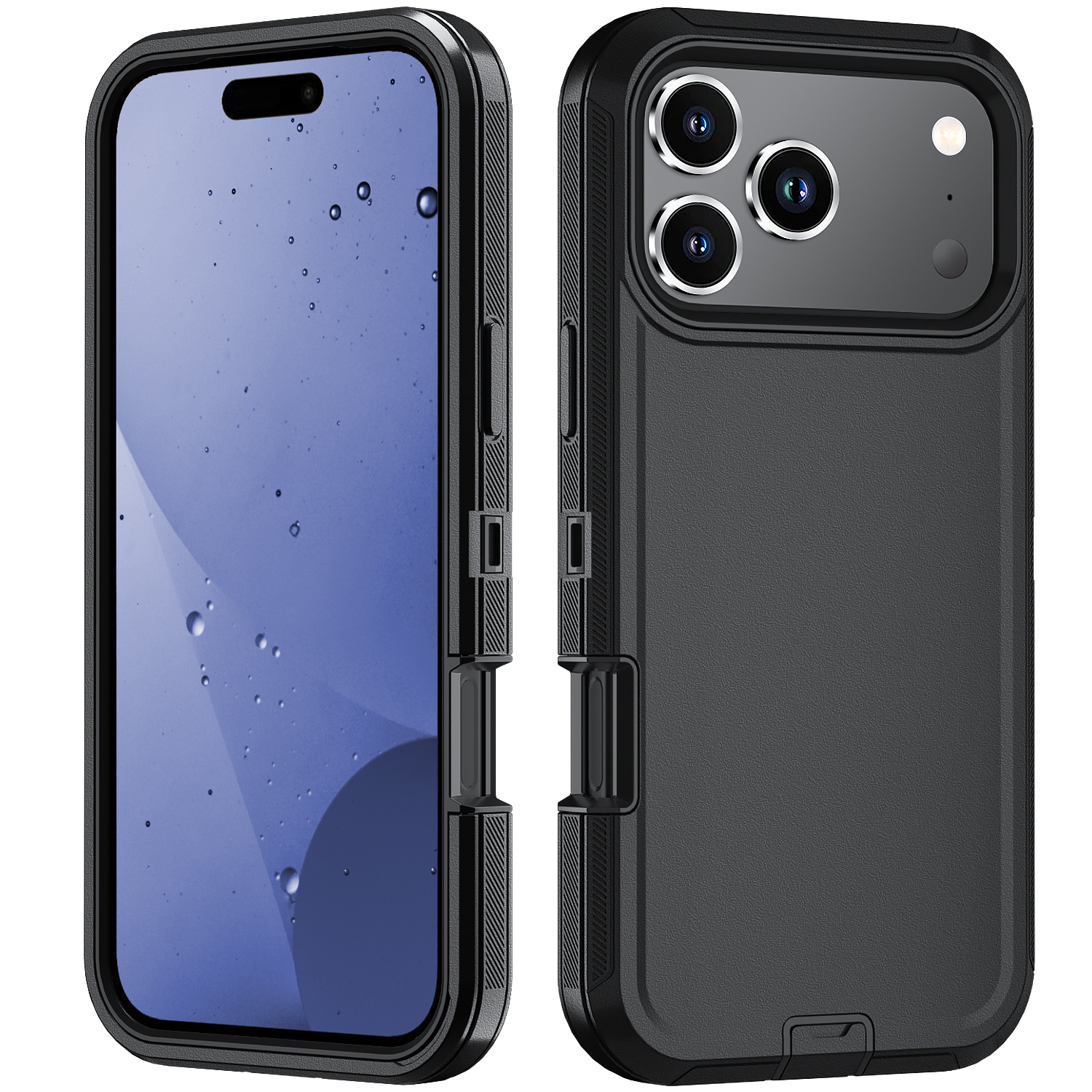 Heavy Duty Armor Full Body Shockproof Hybrid Rugged Case For iPhone 17 Air 16e 16 15 14 13 12 11 Pro XS MAX 8 7 Plus Samsung S25 Edge S24 FE S23 Ultra