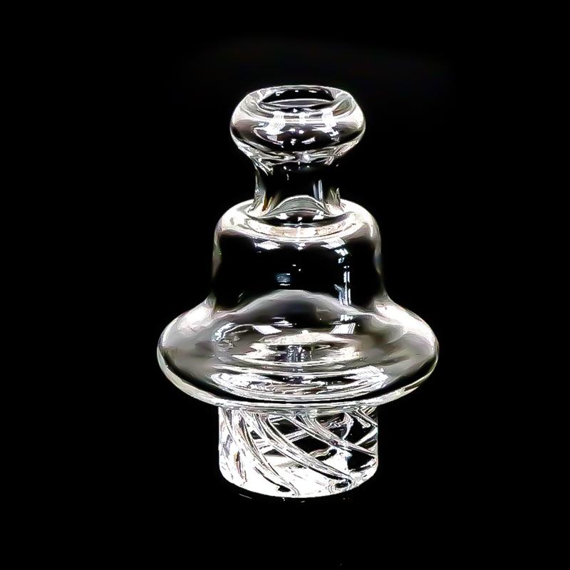 20mm diameter Clear UFO Cyclone Spinner Glass Vortex Carb Cap