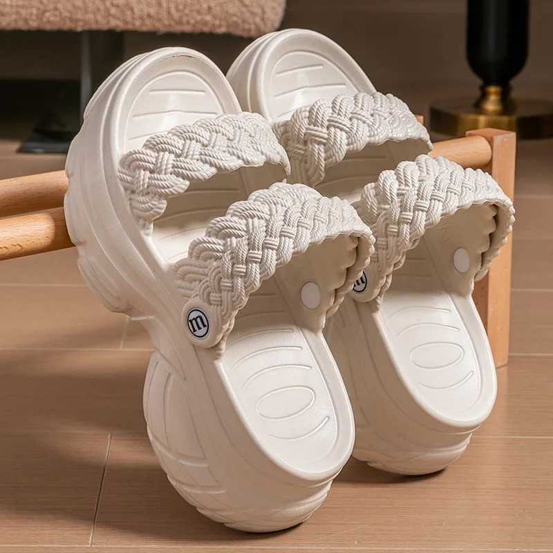 Comwarm Fashion Womens Slippers Platform Outdoor Female Slides Slip On Concise Slides EVA Soft Sole Comfortable Womens Sandals W250704