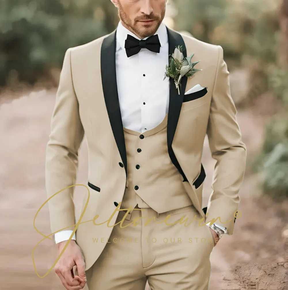 Elegant Light Green Formal Wedding Men Suit Groom Tuxedo Prom Slim Fit Blazer Hombre High Quality Custom 3 Piece Costume Homme X250704