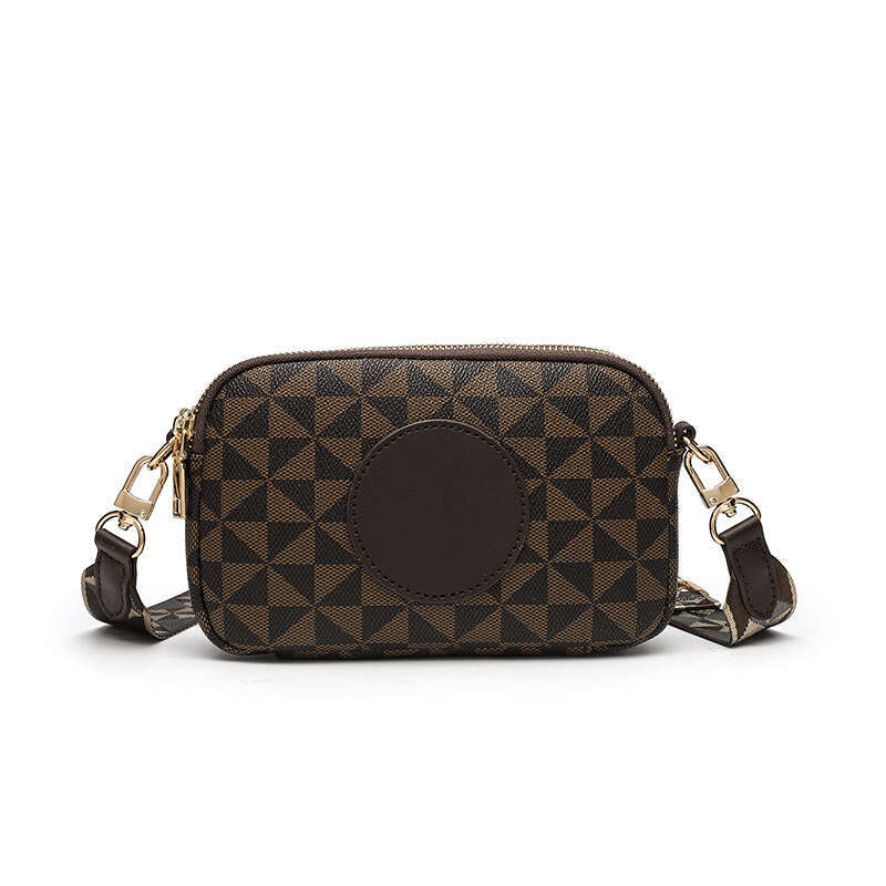 New bags Camera Spring Summer Printed Small Square Casual Versatile Wide Strap Crossbody Bag Fashion Single Shoulder