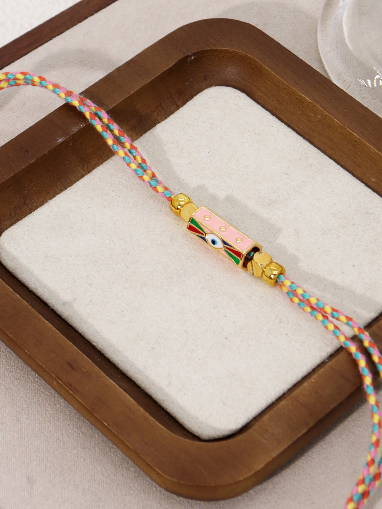 Tribal Style Handmade Braided Rope Pendant Necklace with Letter Charms for Women Party Accessories Necklace Jewelry 250701