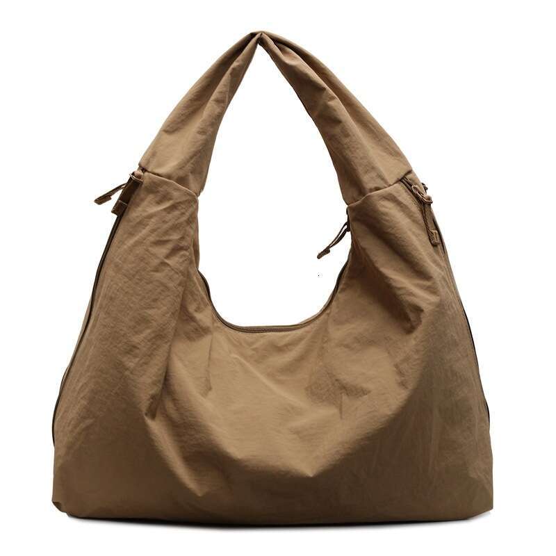 2025 New Korean Style Nylon Tote Women's Canvas Underarm Single Shoulder Versatile Large Capacity Casual Shopping Bag