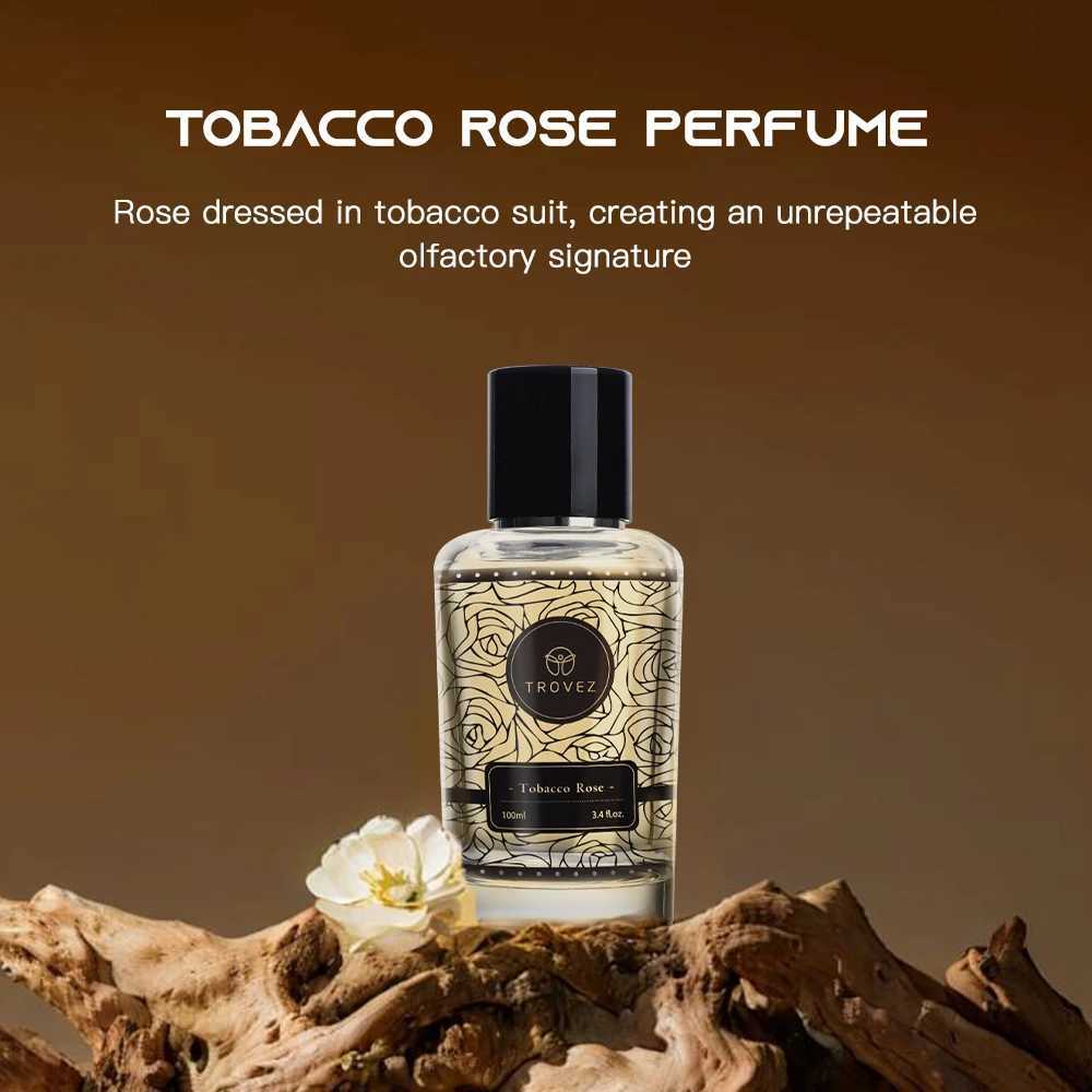 Trovez Tobacco Rose 100ml Perfume Long-lasting Fragrance Rich Unisex Perfume Scent Gifts Aroma Body Spray Perfumes for Men Women XJ250704
