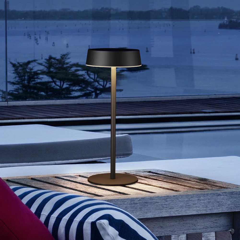 Solar Table Lamp Dimmable LED Desk Lamp Waterproof Cordless Table Lamp Rechargeable Night Lamp for Indoor Outdoor Night Lights XJ250703