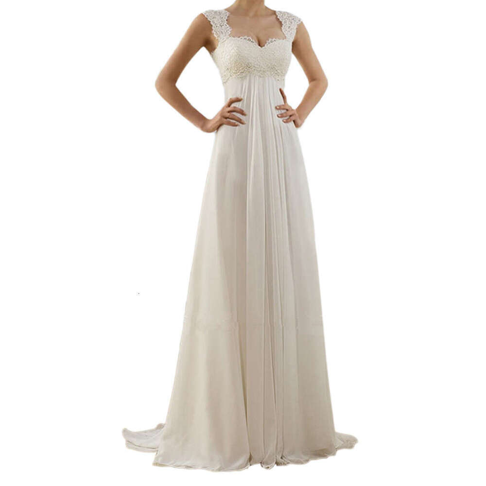 Hot-Selling European and American Sexy Lace Patchwork Floor-Length Hot Sale Gown Long Dress for Women 2025 New Casual Versatile Fashion Apparel
