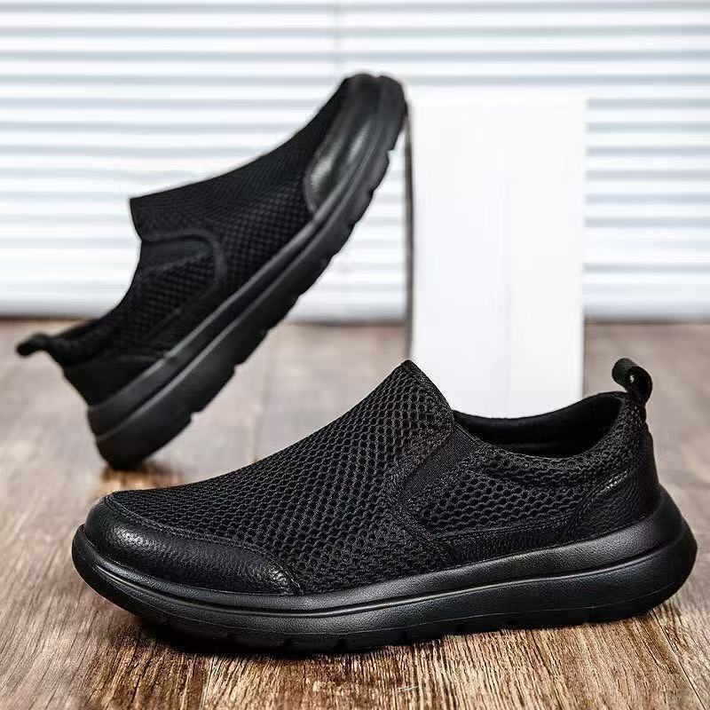 Foreign trade mesh shoes, breathable and simple casual shoes for spring and summer, designer shoes for outdoor walking, lightweight men's sports 