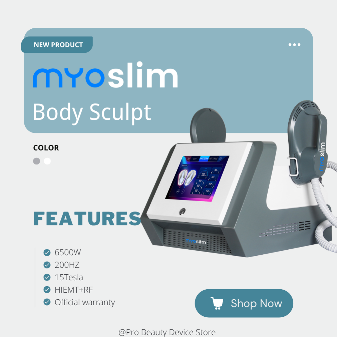 MYOSLIM Neo Portable Electromagnetic Body Slimming Muscle Stimulate Fat Removal Body Slimming Build Muscle EMS Machine