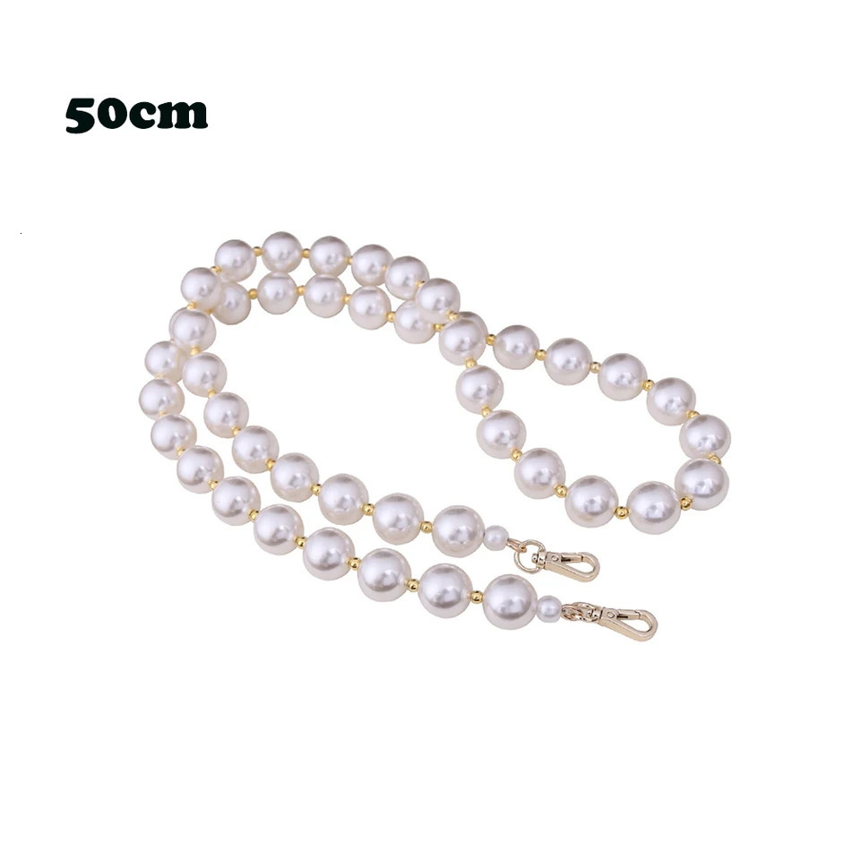 1Pc 30cm50cm70cm90cm Handbag Replacement Big Pearls Chain Shoulder Bag Strap DIY Purse Chains Handles Bag Accessories 250704