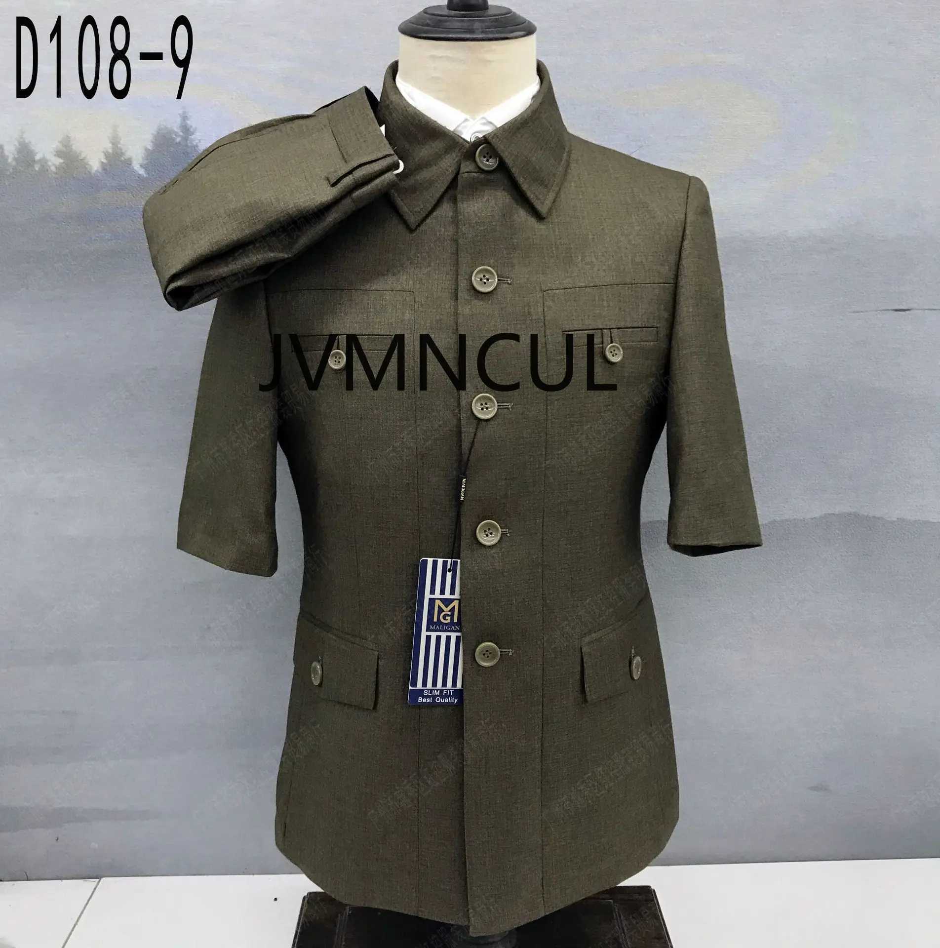Hot Selling Short Sleeve Blazer for Summer Mens Blazer and Trouser Suit Mens Western Style Suit X250704