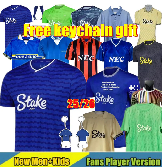 25 26 Evertoon Soccer Jerseys NDIAYE BRANTHWAITE X CALVERT-LEWIN HARRISON PICKFORD MYKOLENKO DOUCOURE TARKOWSKI COLNMAN YOUNG GUEYE 2025 2026 football men kids